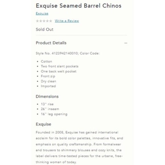 Anthropologie • Tan Cropped Pants - Picture 6 of 7